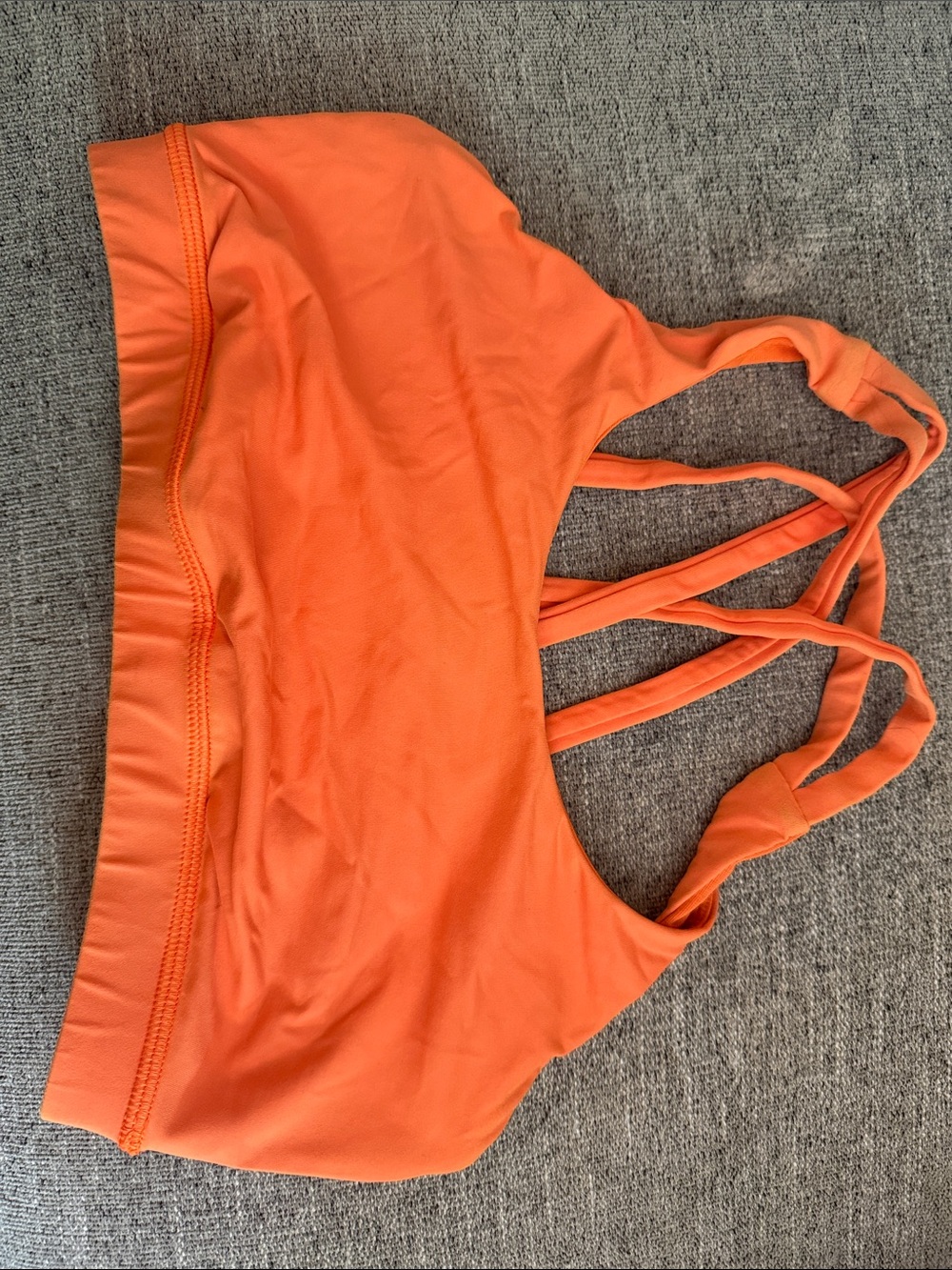 lululemon athletica Orange Multi-Strap Sports Bra